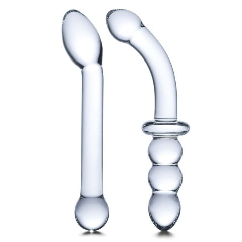 Zestaw dwóch szklanych dild Glas G-Spot Pleasure Glass Dildo Set 2 pcs Zestaw dwóch szklanych dild Glas G-Spot Pleasure Glass Dildo Set 2 pcs