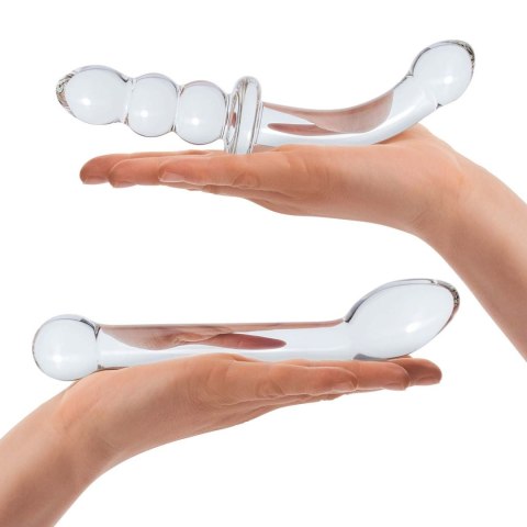 Zestaw dwóch szklanych dild Glas G-Spot Pleasure Glass Dildo Set 2 pcs Zestaw dwóch szklanych dild Glas G-Spot Pleasure Glass Dildo Set 2 pcs
