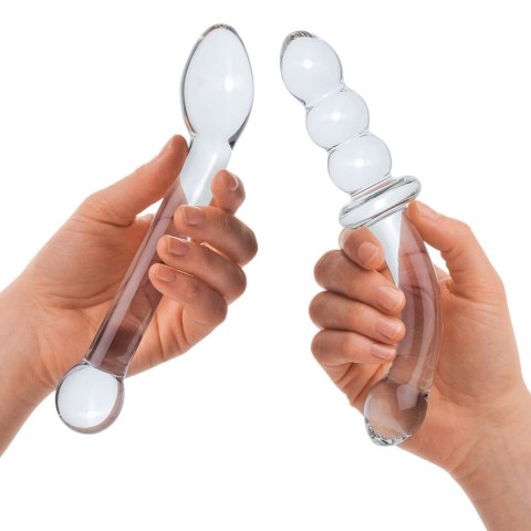 Zestaw dwóch szklanych dild Glas G-Spot Pleasure Glass Dildo Set 2 pcs Zestaw dwóch szklanych dild Glas G-Spot Pleasure Glass Dildo Set 2 pcs
