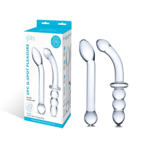 Zestaw dwóch szklanych dild Glas G-Spot Pleasure Glass Dildo Set 2 pcs Zestaw dwóch szklanych dild Glas G-Spot Pleasure Glass Dildo Set 2 pcs
