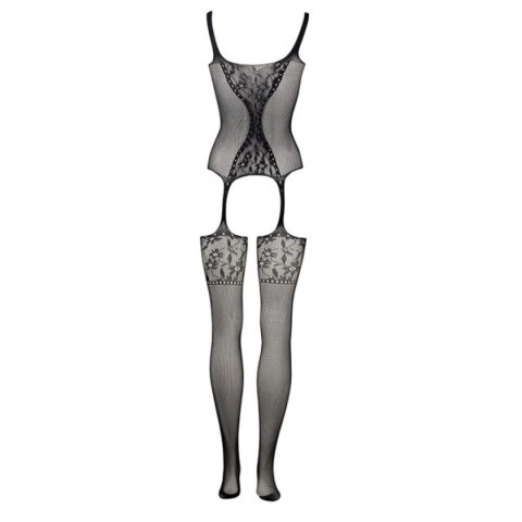 Le Désir Fishnet and Lace Bodystocking Black 022 OS Le Désir Fishnet and Lace Bodystocking Black 022 OS