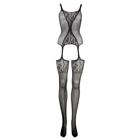 Le Désir Fishnet and Lace Bodystocking Black 022 OS Le Désir Fishnet and Lace Bodystocking Black 022 OS