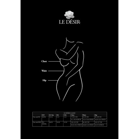 Le Désir Fishnet and Lace Bodystocking Black 022 OS Le Désir Fishnet and Lace Bodystocking Black 022 OS