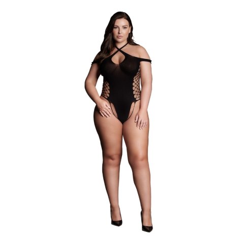 Le Désir Leda XIII - Body with Crossed Neckline Black OSX Le Désir Leda XIII - Body with Crossed Neckline Black OSX