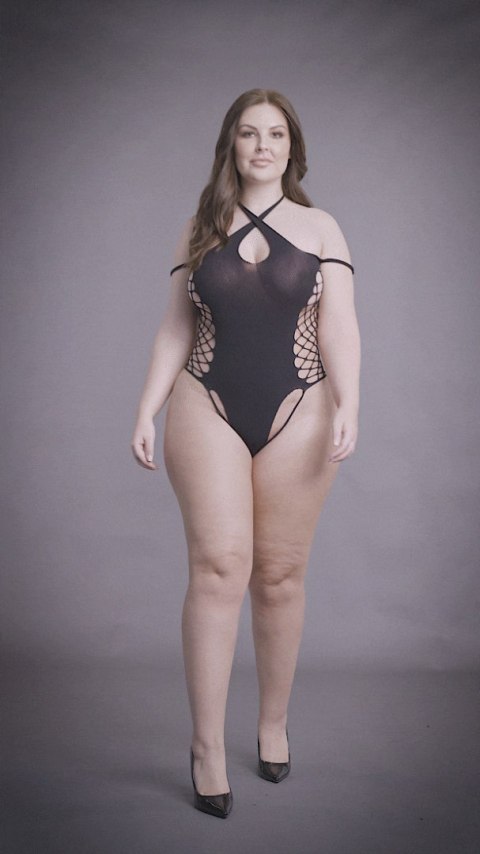 Le Désir Leda XIII - Body with Crossed Neckline Black OSX Le Désir Leda XIII - Body with Crossed Neckline Black OSX