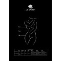 Le Désir Suspender Rhinestone Pantyhose Black OSX