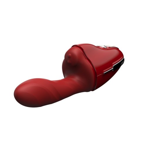 Przenośna seksmaszyna Qingnan No.9 Handheld Vibrating and Rotating Thruster Set Red Przenośna seksmaszyna Qingnan No.9 Handheld Vibrating and Rotating Thruster Set Red