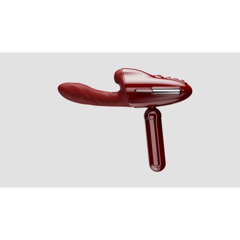 Przenośna seksmaszyna Qingnan No.9 Handheld Vibrating and Rotating Thruster Set Red Przenośna seksmaszyna Qingnan No.9 Handheld Vibrating and Rotating Thruster Set Red