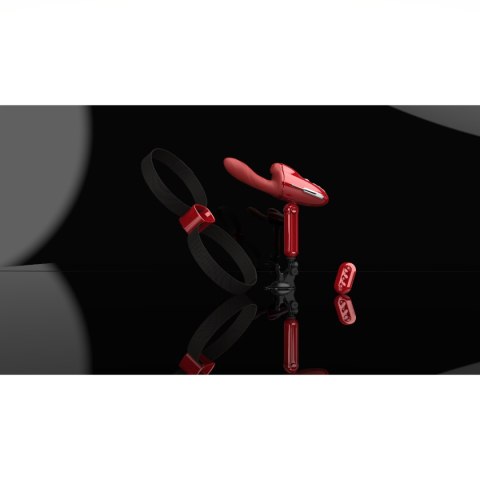 Przenośna seksmaszyna Qingnan No.9 Handheld Vibrating and Rotating Thruster Set Red Przenośna seksmaszyna Qingnan No.9 Handheld Vibrating and Rotating Thruster Set Red
