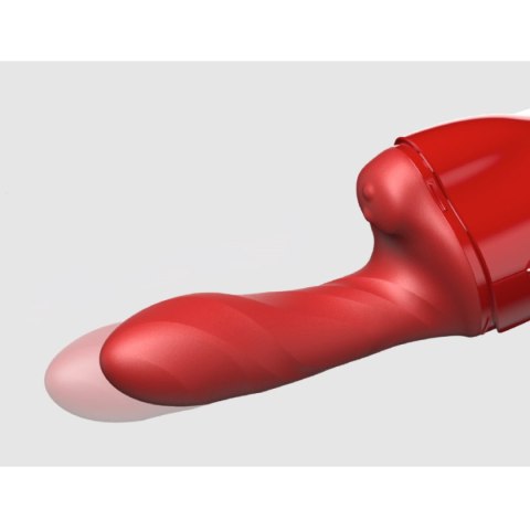 Przenośna seksmaszyna Qingnan No.9 Handheld Vibrating and Rotating Thruster Set Red Przenośna seksmaszyna Qingnan No.9 Handheld Vibrating and Rotating Thruster Set Red