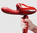 Przenośna seksmaszyna Qingnan No.9 Handheld Vibrating and Rotating Thruster Set Red