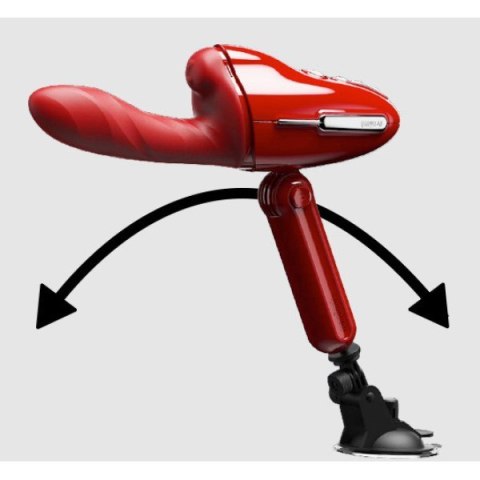 Przenośna seksmaszyna Qingnan No.9 Handheld Vibrating and Rotating Thruster Set Red Przenośna seksmaszyna Qingnan No.9 Handheld Vibrating and Rotating Thruster Set Red