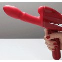 Przenośna seksmaszyna Qingnan No.9 Handheld Vibrating and Rotating Thruster Set Red