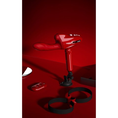Przenośna seksmaszyna Qingnan No.9 Handheld Vibrating and Rotating Thruster Set Red Przenośna seksmaszyna Qingnan No.9 Handheld Vibrating and Rotating Thruster Set Red
