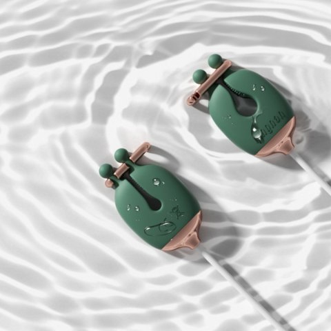 Qingnan No.2 Vibrating Nipple Clamps Green Qingnan No.2 Vibrating Nipple Clamps Green