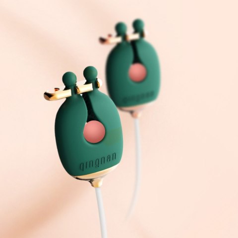 Qingnan No.2 Vibrating Nipple Clamps Green Qingnan No.2 Vibrating Nipple Clamps Green