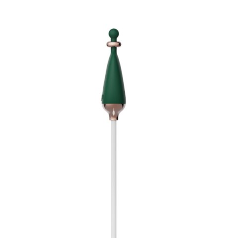 Qingnan No.2 Vibrating Nipple Clamps and Choker Set Green Qingnan No.2 Vibrating Nipple Clamps and Choker Set Green