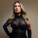 Kinky Diva otwarty biustonosz Open Bra Black/Rose Gold