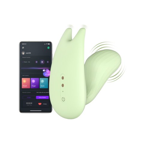 Magic Motion - inteligentny wibrator do noszenia Umi z podwójnym silnikiem, zielony Magic Motion - inteligentny wibrator do noszenia Umi z podwójnym silnikiem, zielony