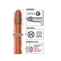 Nakładka na penisa Pipedream Fantasy X-tensions Perfect 3