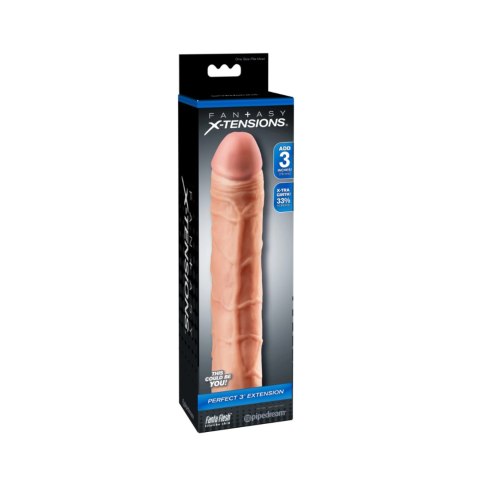 Nakładka na penisa Pipedream Fantasy X-tensions Perfect 3" Extension Light Nakładka na penisa Pipedream Fantasy X-tensions Perfect 3" Extension Light