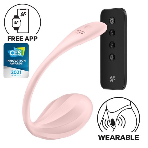 Satisfyer Ribbed Petal Connect App - Wibrator dla par - Rose Satisfyer Ribbed Petal Connect App - Wibrator dla par - Rose