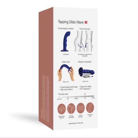 Strap-on-me Tapping Dildo Wave Night Blue Strap-on-me Tapping Dildo Wave Night Blue