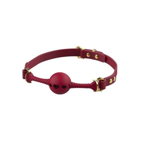 Upko czerwony knebel Middle Heart-shaped Breathable Mouth Gag Upko czerwony knebel Middle Heart-shaped Breathable Mouth Gag