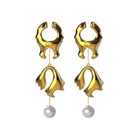 Upko luksusowe klamerki na sutki "Moist Eyes" Pearl Nipple Clamps Upko luksusowe klamerki na sutki "Moist Eyes" Pearl Nipple Clamps