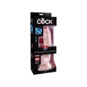 King Cock Dildo Plus 9" Triple Density Cock with Balls Light