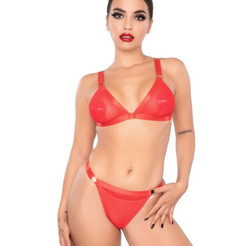 Kinky Diva komplet bielizny Spicy Bra & Briefs Red S/M Kinky Diva komplet bielizny Spicy Bra & Briefs Red S/M