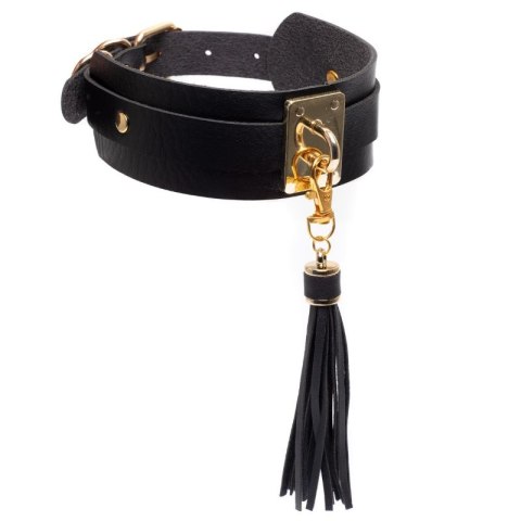 Kinky Diva obróżka z frędzelkami Teasing Tassel Collar Black/Gold Kinky Diva obróżka z frędzelkami Teasing Tassel Collar Black/Gold
