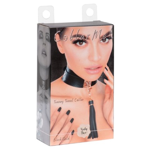Kinky Diva obróżka z frędzelkami Teasing Tassel Collar Black/Gold Kinky Diva obróżka z frędzelkami Teasing Tassel Collar Black/Gold