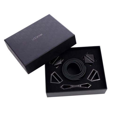 LOCKINK kajdanki Ankle and Wrist Cuffs Set Black LOCKINK kajdanki Ankle and Wrist Cuffs Set Black