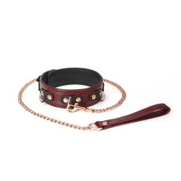 Liebe Seele obróżka ze smyczą Wine Red Collar and Leash