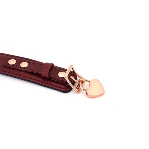 Liebe Seele obróżka ze smyczą Wine Red Curved Collar Liebe Seele obróżka ze smyczą Wine Red Curved Collar