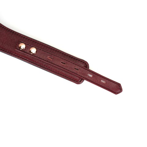 Liebe Seele obróżka ze smyczą Wine Red Curved Collar Liebe Seele obróżka ze smyczą Wine Red Curved Collar