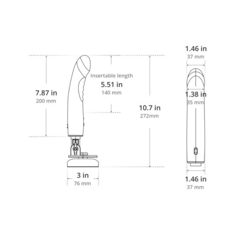 Lovense wibrujące dildo Mission 2 Lovense wibrujące dildo Mission 2