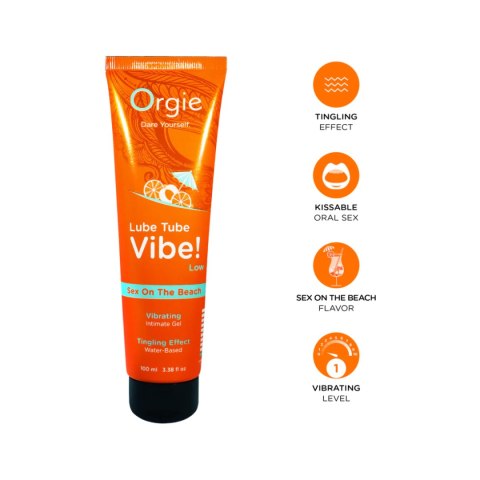 Orgie lubrykant jadalny Lube Tube Vibe! Low Sex on the Beach 100ml Orgie lubrykant jadalny Lube Tube Vibe! Low Sex on the Beach 100ml