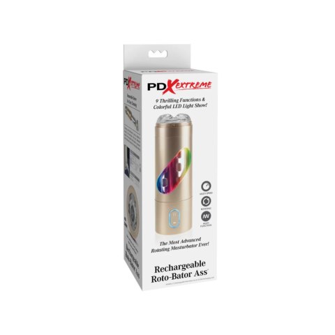 PDX Extreme Masturbator Rechargeable Roto-Bator Ass Multicolor PDX Extreme Masturbator Rechargeable Roto-Bator Ass Multicolor