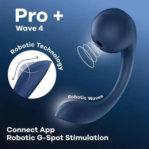 Satisfyer wibrator Pro+ Wave 4 Connect App dark blue Satisfyer wibrator Pro+ Wave 4 Connect App dark blue