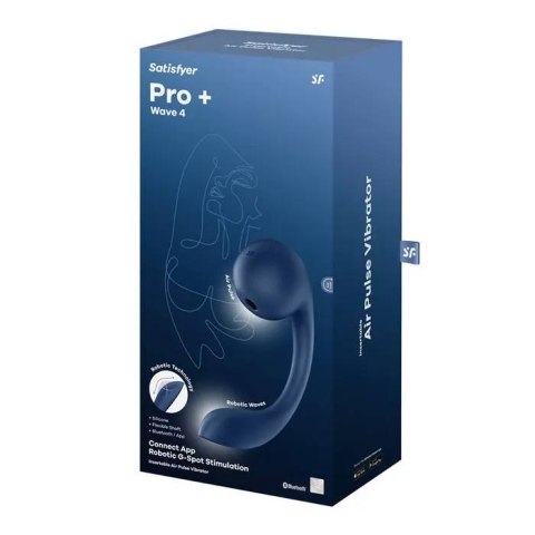 Satisfyer wibrator Pro+ Wave 4 Connect App dark blue Satisfyer wibrator Pro+ Wave 4 Connect App dark blue