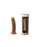 Silexd silikonowe dildo 15cm Model 2 6" Carmel