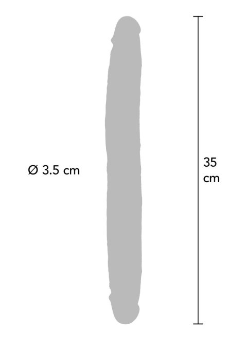 ToyJoy podwójne dildo Get Real Silicone Foreskin Double Dong 35cm ToyJoy podwójne dildo Get Real Silicone Foreskin Double Dong 35cm