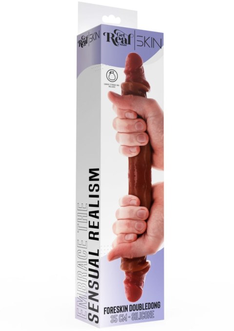 ToyJoy podwójne dildo Get Real Silicone Foreskin Double Dong 35cm ToyJoy podwójne dildo Get Real Silicone Foreskin Double Dong 35cm