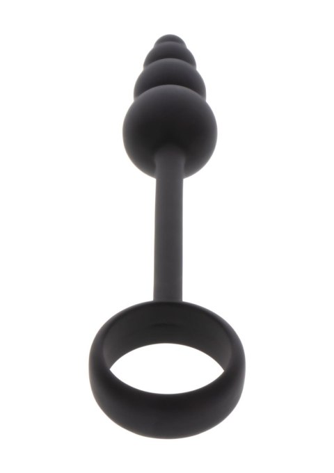 Anal Snake Plug & Penis Ring Black Anal Snake Plug & Penis Ring Black