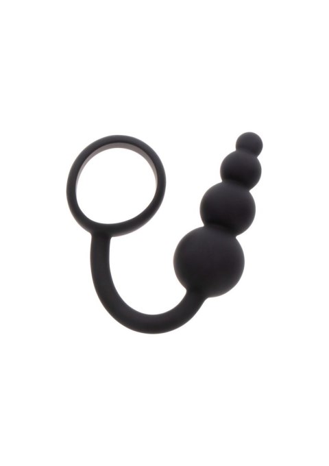 Anal Snake Plug & Penis Ring Black Anal Snake Plug & Penis Ring Black