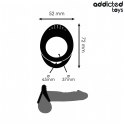 Addicted Toys Double Ring Teksturowany System Stabilizujący 72 mm