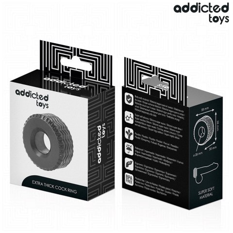 Addicted Toys Extra Thick - Gruby pierścień anatomiczny, 58 mm Addicted Toys Extra Thick - Gruby pierścień anatomiczny, 58 mm