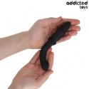 Addicted Toys Masażer Intymny Podwojny 16,5 cm Silikonowy Czarny